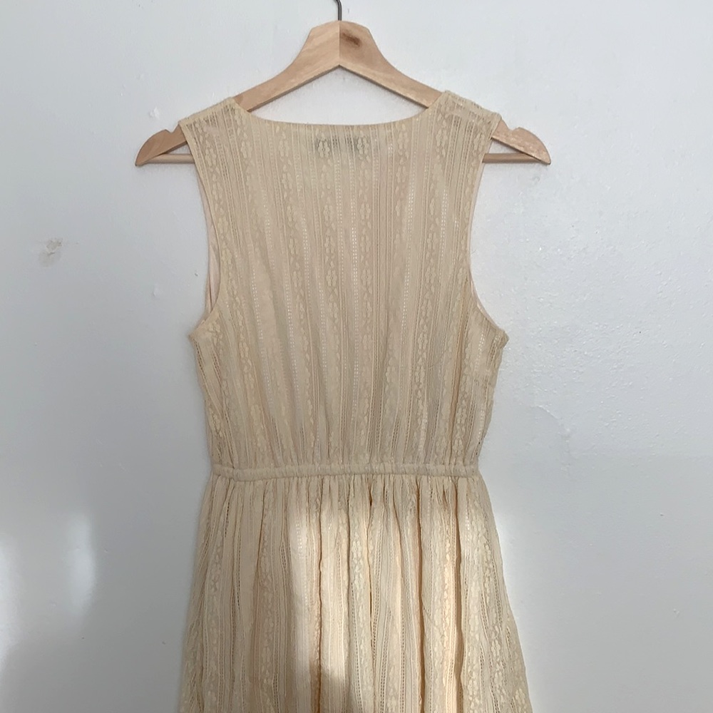 EUC - Vintage Inspired Lace Cream Dress